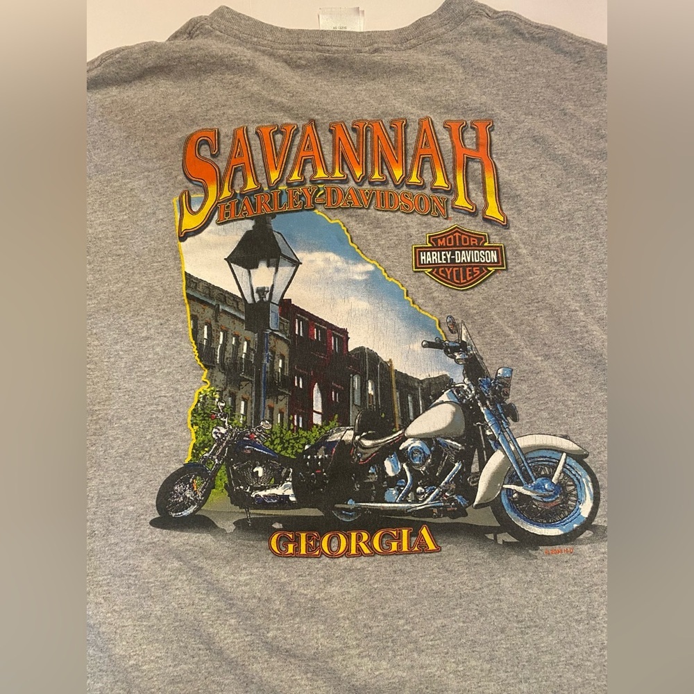 Harley Davidson Men's Savannah GA Tee T-shirt Size 3XL -‎ Has some cracking